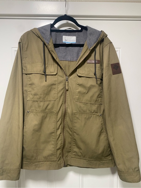 Columbia Other - Columbia Men's Hooded Four Pocket Military Field Jacket Olive Green Size Medium
